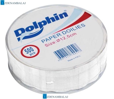 DOLPHİN İTHAL DANTEL KÂĞIT 12,5 CM 500'LÜ - 1