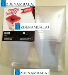 ROLL-UP PARTY DREAMS MİNİ KÜBİK KÂSE ( 200 CC ) 6'LI - 2