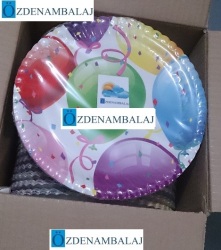 ROLL-UP RENGÂRENK BALONLU KARTON TABAK ( 23 CM 8'Lİ ) - 2