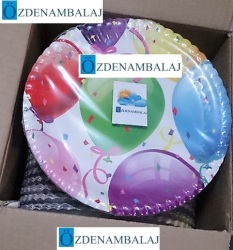 ROLL-UP RENGÂRENK BALONLU KARTON TABAK ( 23 CM 8'Lİ ) - 3