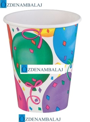  PARTY DREAMS KARTON BARDAK RENGÂRENK BALONLU 8'Lİ - 2