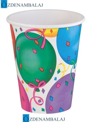  PARTY DREAMS KARTON BARDAK RENGÂRENK BALONLU 8'Lİ - 1