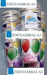  PARTY DREAMS KARTON BARDAK RENGÂRENK BALONLU 8'Lİ - 3