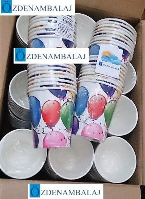 PARTY DREAMS KARTON BARDAK RENGÂRENK BALONLU 8'Lİ - 5