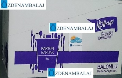  PARTY DREAMS KARTON BARDAK RENGÂRENK BALONLU 8'Lİ - 6