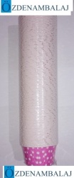 KÂĞIT MÜFFİN KEK KAPSÜLÜ PEMBE PUANTİYELİ 100'LÜ 36 PAKET - 3