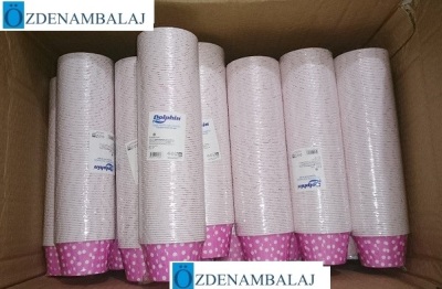 KÂĞIT MÜFFİN KEK KAPSÜLÜ PEMBE PUANTİYELİ 100'LÜ 36 PAKET - 4