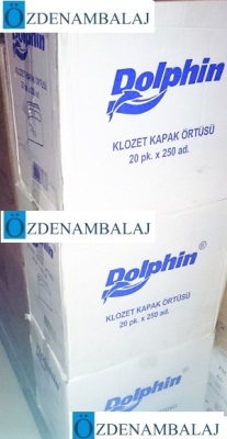 DOLPHİN KÂĞIT KLOZET KAPAK ÖRTÜSÜ 250'Lİ - 2