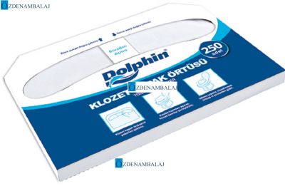 DOLPHİN KÂĞIT KLOZET KAPAK ÖRTÜSÜ 250'Lİ - 5