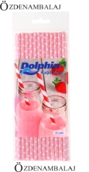 DOLPHİN KÂĞIT PİPET PEMBE PUANTİYELİ