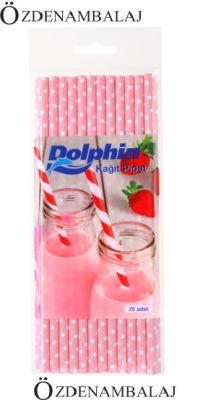 DOLPHİN KÂĞIT PİPET PEMBE PUANTİYELİ - 2