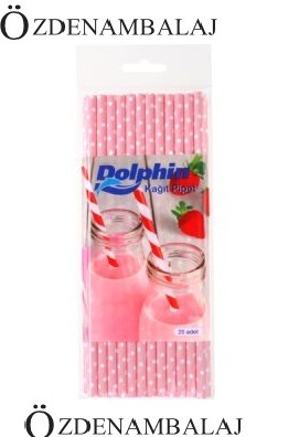 DOLPHİN KÂĞIT PİPET PEMBE PUANTİYELİ - 3