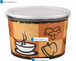 KARTON ÇORBA KÂSESİ 16 OZ KAPAK  TAKIM - 2