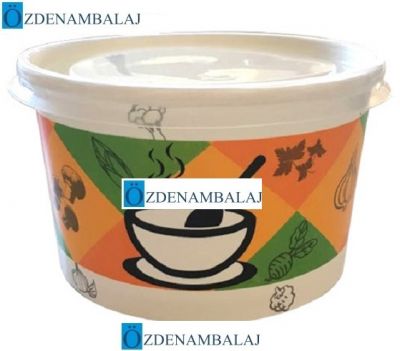 16 OZ KAPAKLI KARTON ÇORBA KÂSESİ 25'Lİ - 2