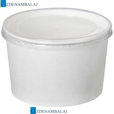 16 OZ KAPAKLI KARTON ÇORBA KÂSESİ BASKISIZ​ 25'Lİ - 1