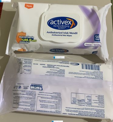 ACTİVEX ANTİBAKTERİYEL ISLAK HAVLU HASSAS 56’LI 12’Lİ KOLİ ( KAPAKLI ) - 4