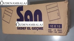 BASKILI EL GEÇME POŞET 10*15 CM - 5