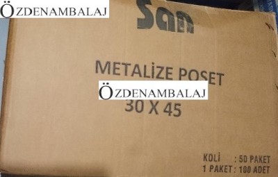 BASKILI METALİZE POŞET 30*45 - 13