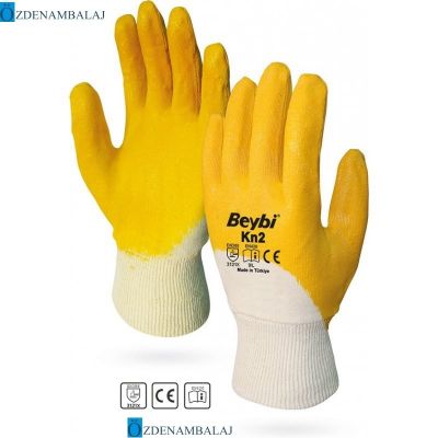 BEYBİ KN2 NİTRİL SARI İŞ ELLDİVENİ 9 BEDEN - 1