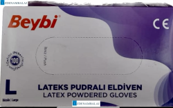 BEYBİ LATEKS PUDRALI MUAYENE ELDİVENİ ( L ) LARGE