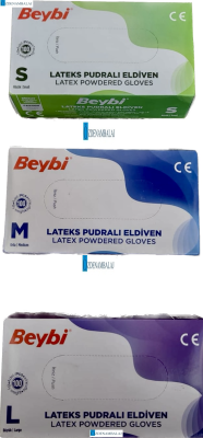 BEYBİ LATEKS PUDRALI MUAYENE ELDİVENİ ( M ) MEDİUM - 2
