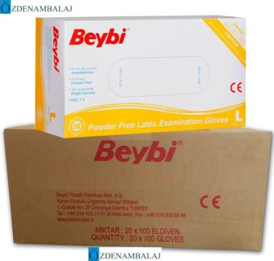 BEYBİ LÂTEKS PUDRASIZ MUAYENE ELDİVENİ ( L ) - 1