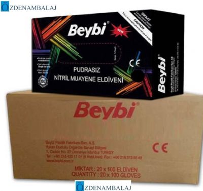 BEYBİ NİTRİL ELDİVEN PUDRASIZ SİYAH (L) - 2