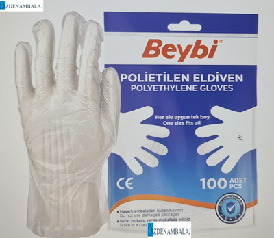 BEYBİ PET (POLİETİLEN) ELDİVEN 100’LÜK POŞET - 1