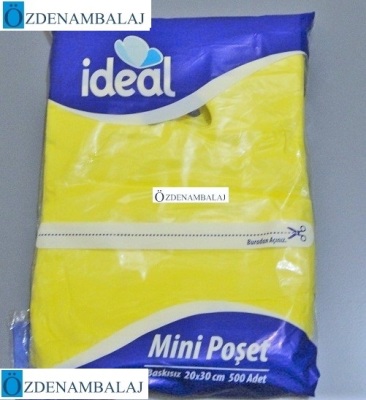 İDEAL BLOK POŞET KARIŞIK RENKLİ 20*30 CM 500'LÜ - 3