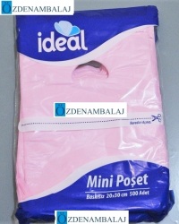 İDEAL BLOK POŞET KARIŞIK RENKLİ 20*30  CM 500'LÜ
