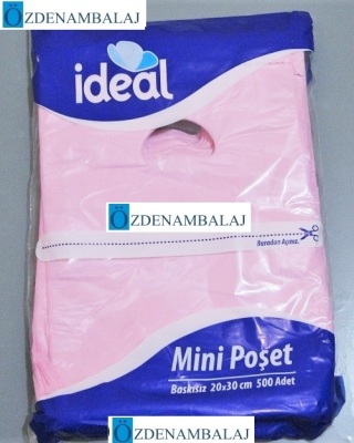İDEAL BLOK POŞET KARIŞIK RENKLİ 20*30 CM 500'LÜ - 1