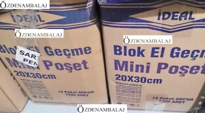 İDEAL BLOK POŞET KARIŞIK RENKLİ 20*30 CM 500'LÜ - 5