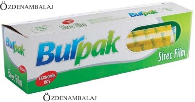 BURPAK STREÇ FİLM 30 CM * 166 MT 9,5 MİC KAYAR PIÇAK HEDİYELİ - 1