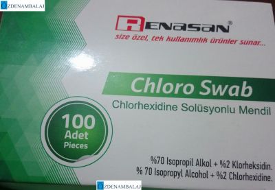 CHOLORHEXİDİNE SOLÜSYONLU SWAB MENDİL 100'ADET - 6