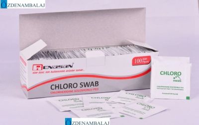 CHOLORHEXİDİNE SOLÜSYONLU SWAB MENDİL 100'ADET - 1