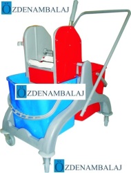 ÇİFT KOVALI TEMİZLİK SETİ PLASTİK KASA PLASTİK PRES - 2
