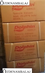 DOLPHİN BULAŞIK-TEMİZLİK ELDİVENİ ( 9-9,5 ) LARGE KIRMIZI - 4