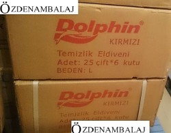 DOLPHİN BULAŞIK-TEMİZLİK ELDİVENİ ( 9-9,5 ) LARGE KIRMIZI - 3
