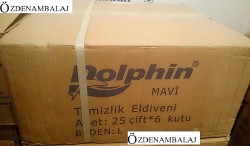 DOLPHİN BULAŞIK-TEMİZLİK ELDİVENİ ( 9-9,5 ) LARGE MAVİ - 3