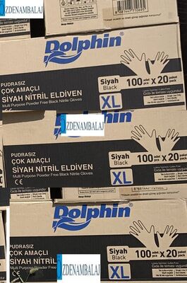 ​DOLPHİN ÇOK AMAÇLI SİYAH NİTRİL ELDİVEN (XL)  (Gıdaya Uygun) - 4
