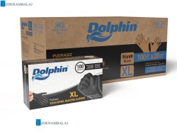 ​DOLPHİN ÇOK AMAÇLI SİYAH NİTRİL ELDİVEN (XL)  (Gıdaya Uygun) - 2