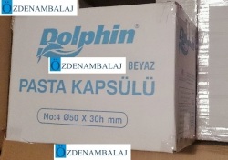 DOLPHİN İTHAL PASTA KAPSÜLÜ BEYAZ 6*12 = 72 PAKET - 3