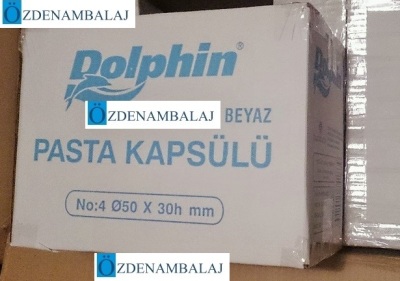 DOLPHİN İTHAL PASTA KAPSÜLÜ BEYAZ 6*12 = 72 PAKET - 3