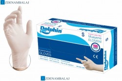 DOLPHİN PUDRALI MAVİ LÂTEKS ELDİVEN ( S ) - 2