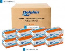 DOLPHİN LÂTEKS MUAYENE ELDİVENİ PUDRASIZ ( M ) - 2
