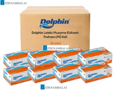 DOLPHİN LÂTEKS MUAYENE ELDİVENİ PUDRASIZ ( M ) - 2