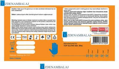 DOLPHİN LÂTEKS MUAYENE ELDİVENİ PUDRASIZ ( S ) - 3