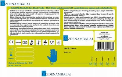 DOLPHİN LATEX MUAYENE ELDİVENİ PUDRALI ( M ) - 3