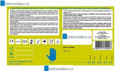 DOLPHİN LATEX MUAYENE ELDİVENİ PUDRALI ( S ) - 3