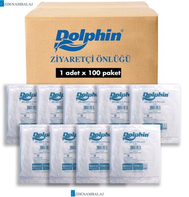 ​DOLPHİN NAYLON ZİYARETÇİ ÖNLÜĞÜ 100’PAKET - 1
